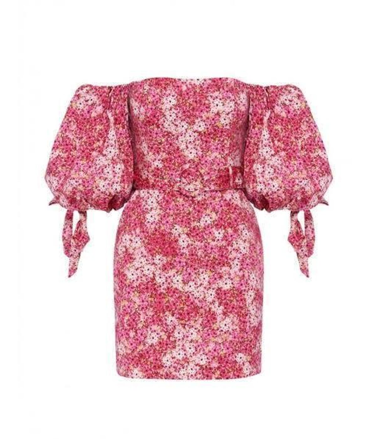 Sheike Ditsy Mini Dress Pink Floral Size 10 - Image 5