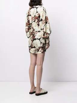 Sir The Label Vivienne Shirt Dress Mini Floral Print | AU 10 for rent on The Volte - image 3
