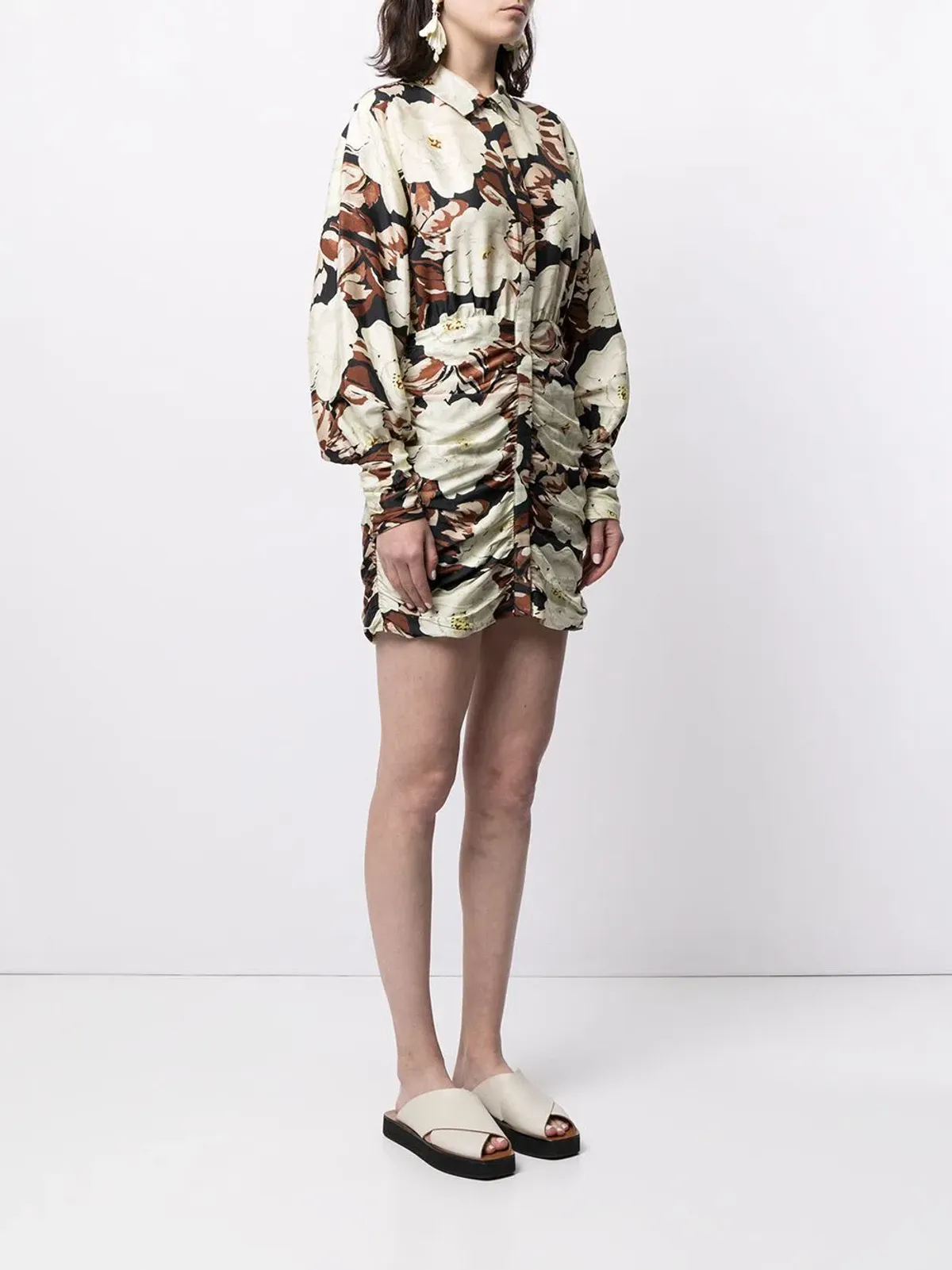 Sir The Label Vivienne Shirt Dress Mini Floral Print | AU 10 - Image 2