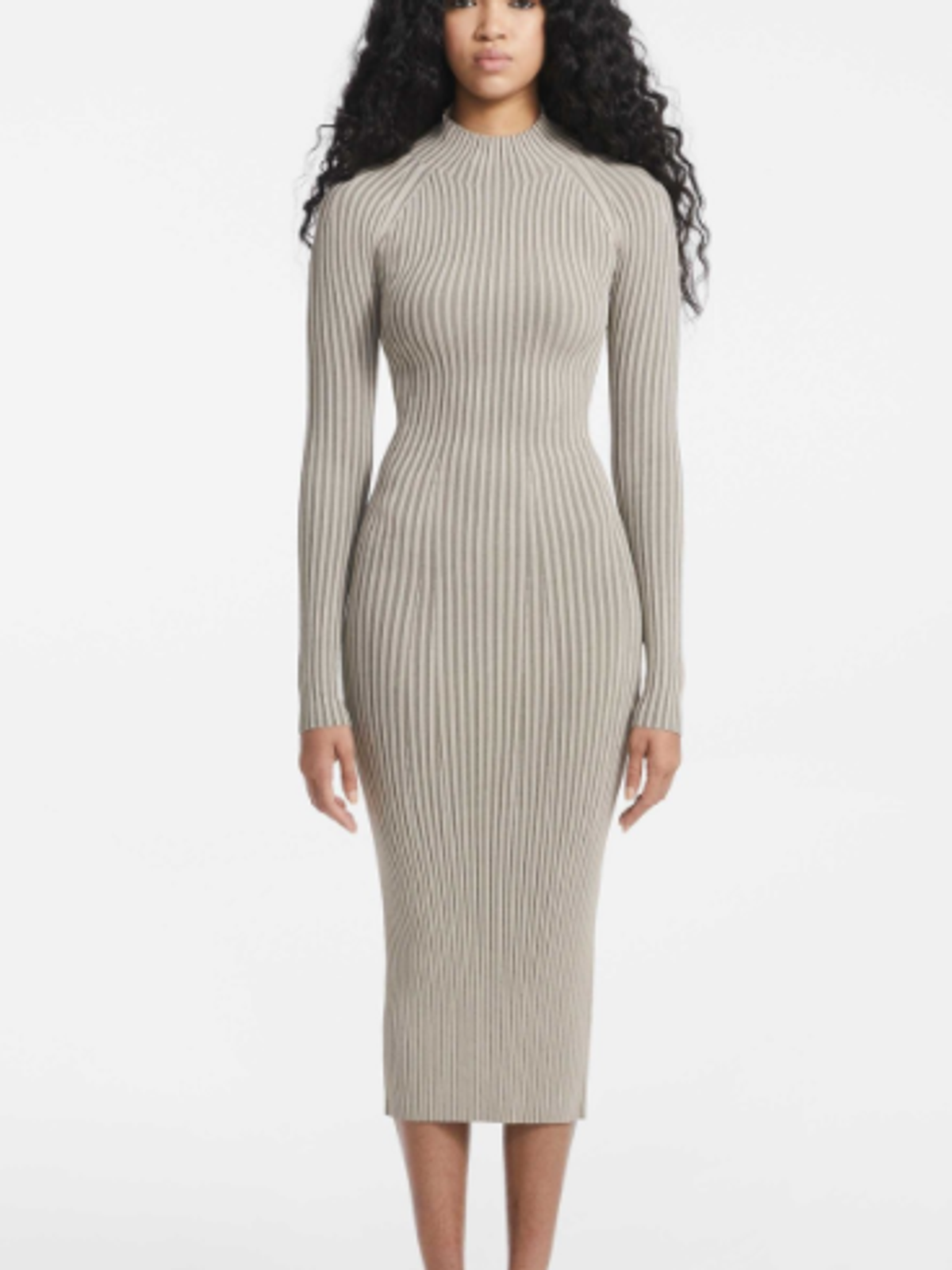 Dion Lee Rib Twist Dress Slate Green Size 8 - Image 1