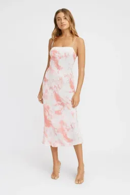 Kookai Destiny Slip Midi Dress Print Size 6 for rent on The Volte - image 1