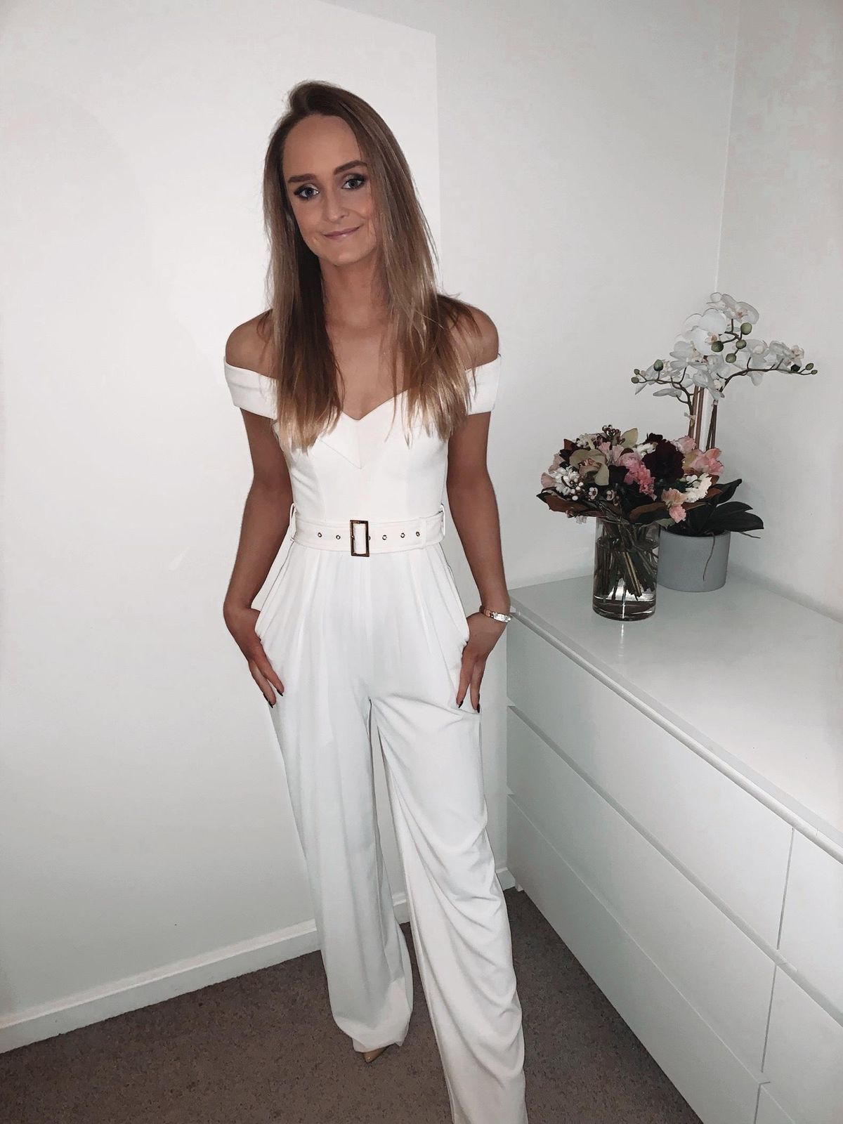 Sheike Amore Jumpsuit - White Size 6 - Image 2