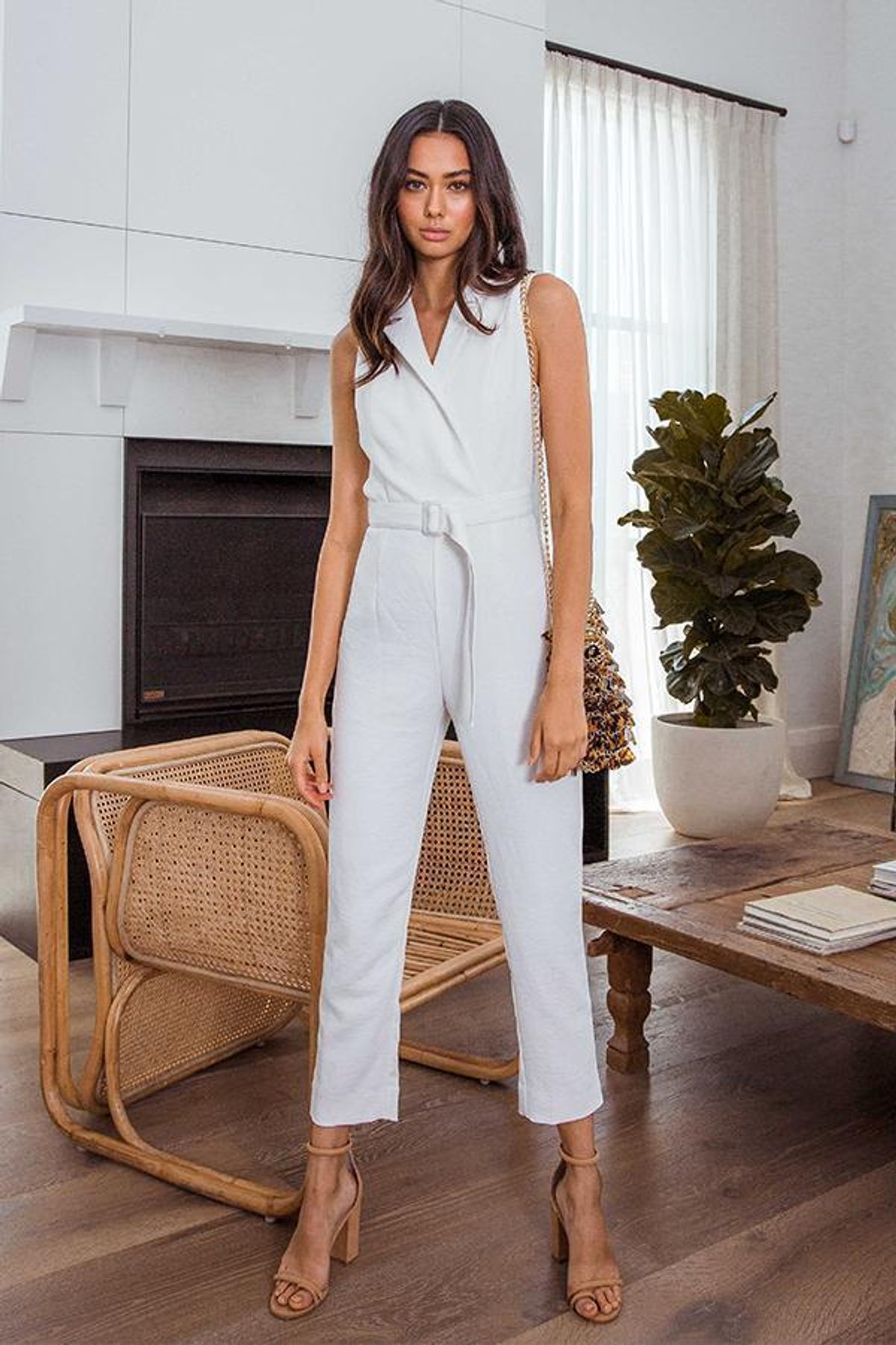 Kookai Valentine Jumpsuit White Size 6 - Image 3