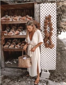 Melody maxi dress buttercream for rent on The Volte - image 3