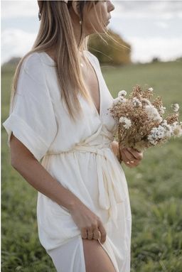 Melody maxi dress buttercream for rent on The Volte - image 1