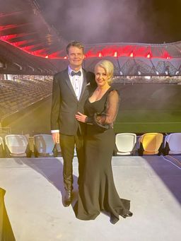 Rebecca Valance Barbie Cutout Gown Black Size 10 for rent on The Volte - image 4