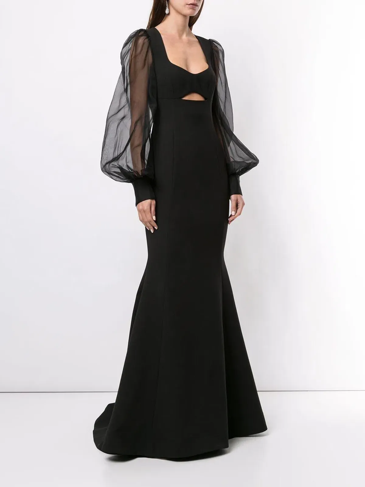 Rebecca Valance Barbie Cutout Gown Black Size 10 - Image 1