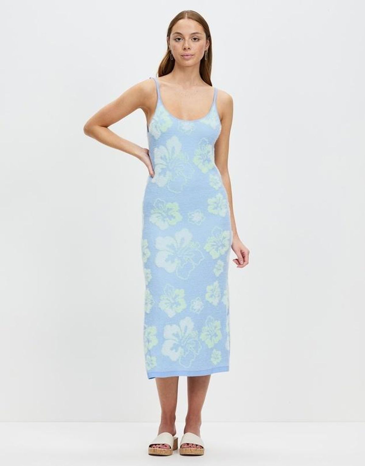 House of Sunny Blue Crush Dress Print Size 6 - Image 1