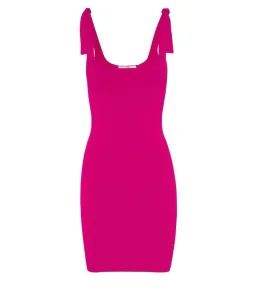 By Johnny Tie Up Knit Mini Dress Pink Size M / AU 10 for rent on The Volte - image 4