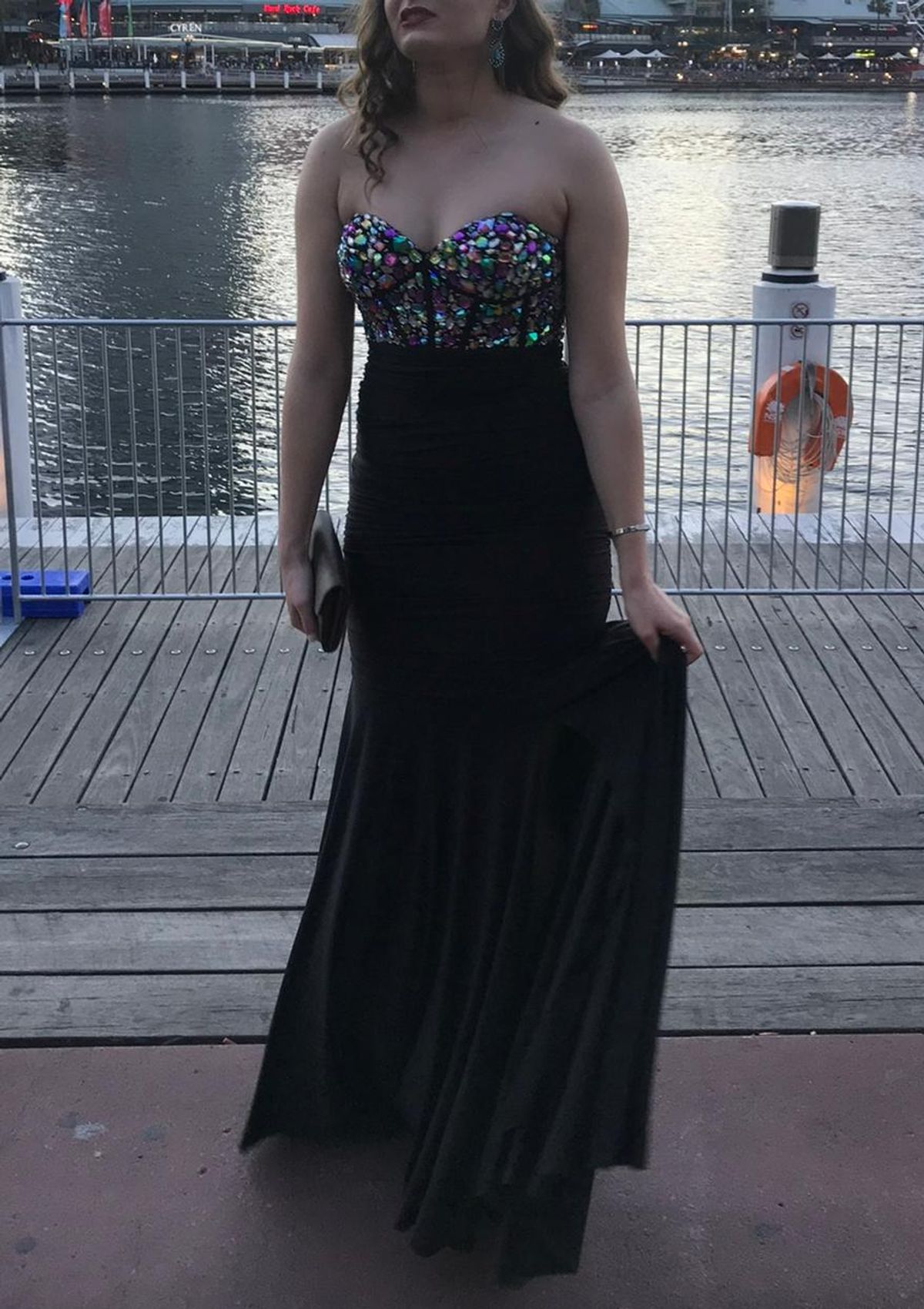 Jovani Dress Black Size 8 - Image 2