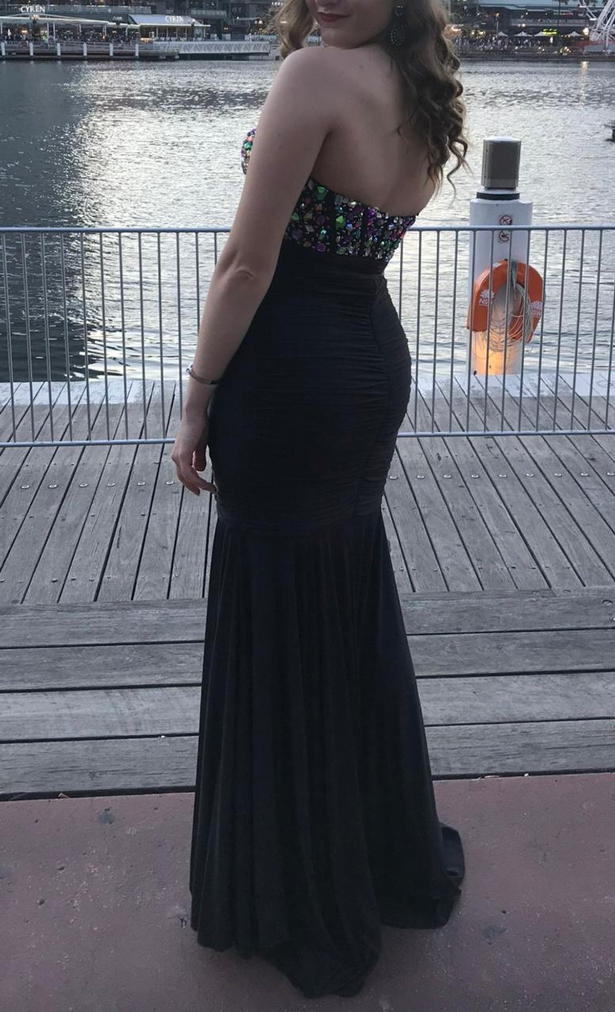 Jovani Dress Black Size 8 - Image 3