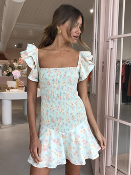 By Nicola Verde mini dress Pistachio size 8 for rent on The Volte - image 1