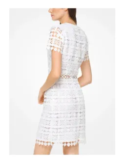Michael Kors Geometric Lace Dress White Size 6 for rent on The Volte - image 2