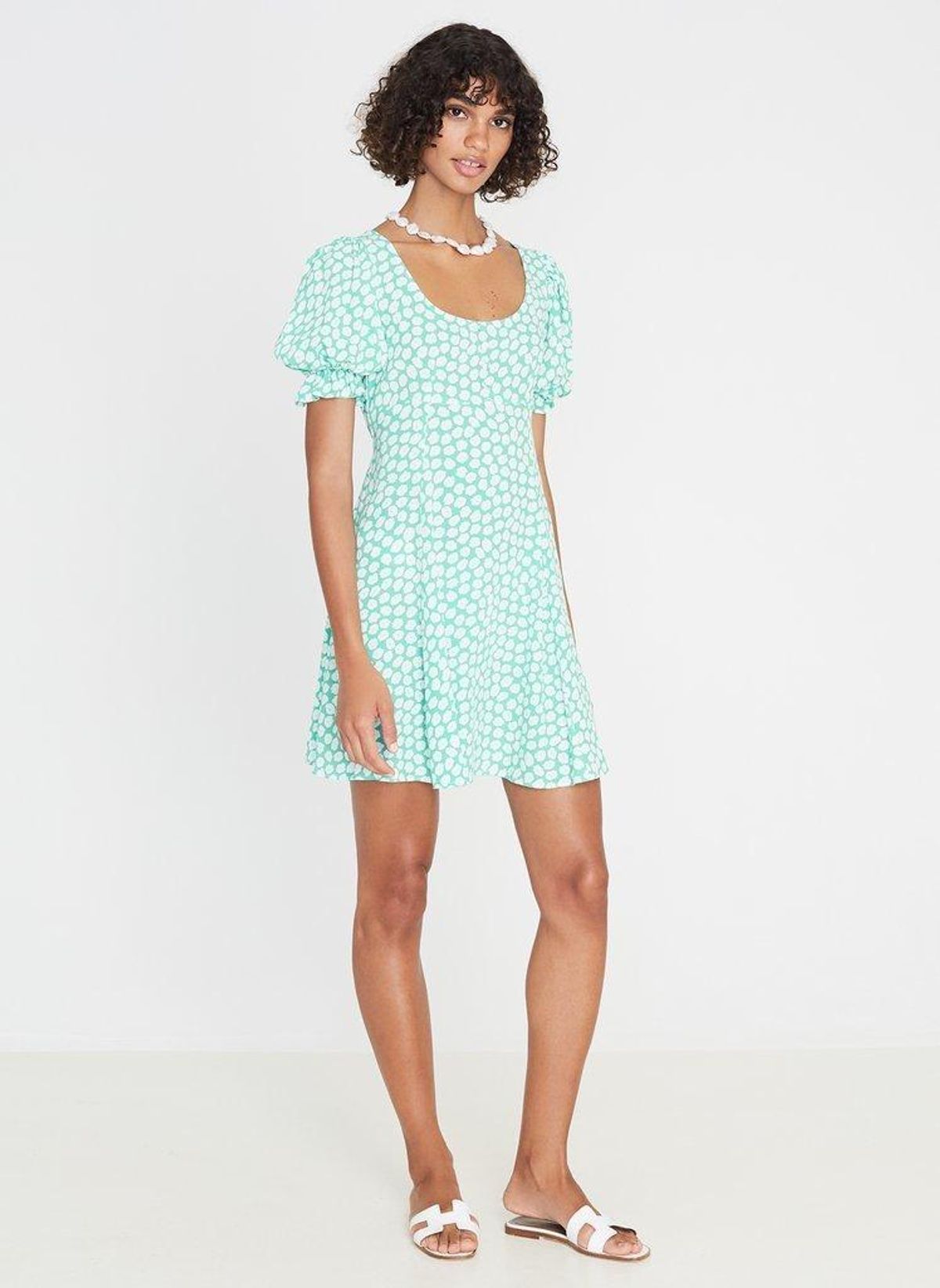 Faithfull the Brand La Barben Mini Dress Print Size 8 - Image 1