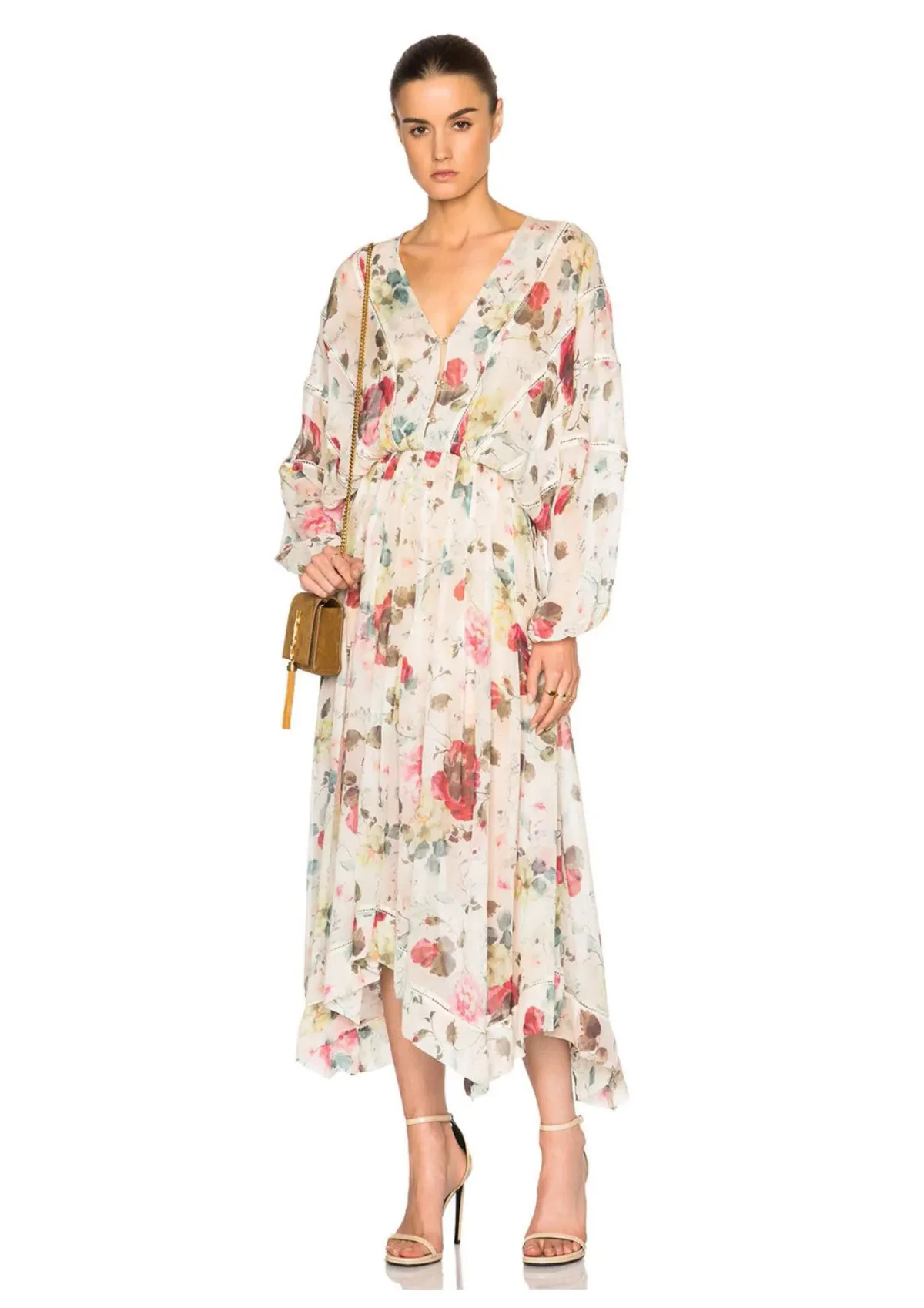 Zimmermann Mischief Ladder Midi Dress Floral Size 8 - Image 1