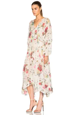 Zimmermann Mischief Ladder Midi Dress Floral Size 8 for rent on The Volte - image 2