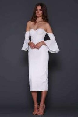 ELLE ZEITOUNE ELECTRA WHITE DRESS for rent on The Volte - image 2