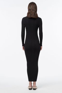 Manning Cartell Split Screen L/S Knit Dress Black Size 8 for rent on The Volte - image 4