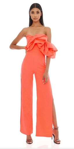 Eliya The Label Layla Pantsuit Orange Size 12 for rent on The Volte - image 1