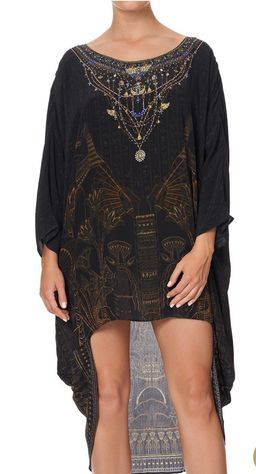 Camilla King Cobra scoop back dress black size 16 for rent on The Volte - image 2