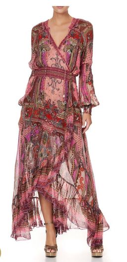 Camilla Lotus Lovers Blouson Sleeve Wrap Dress Size XL / AU 16 for rent on The Volte - image 5