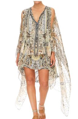 Camilla Moto Maiko Long Sheer Overlay Dress Print One Size for rent on The Volte - image 1