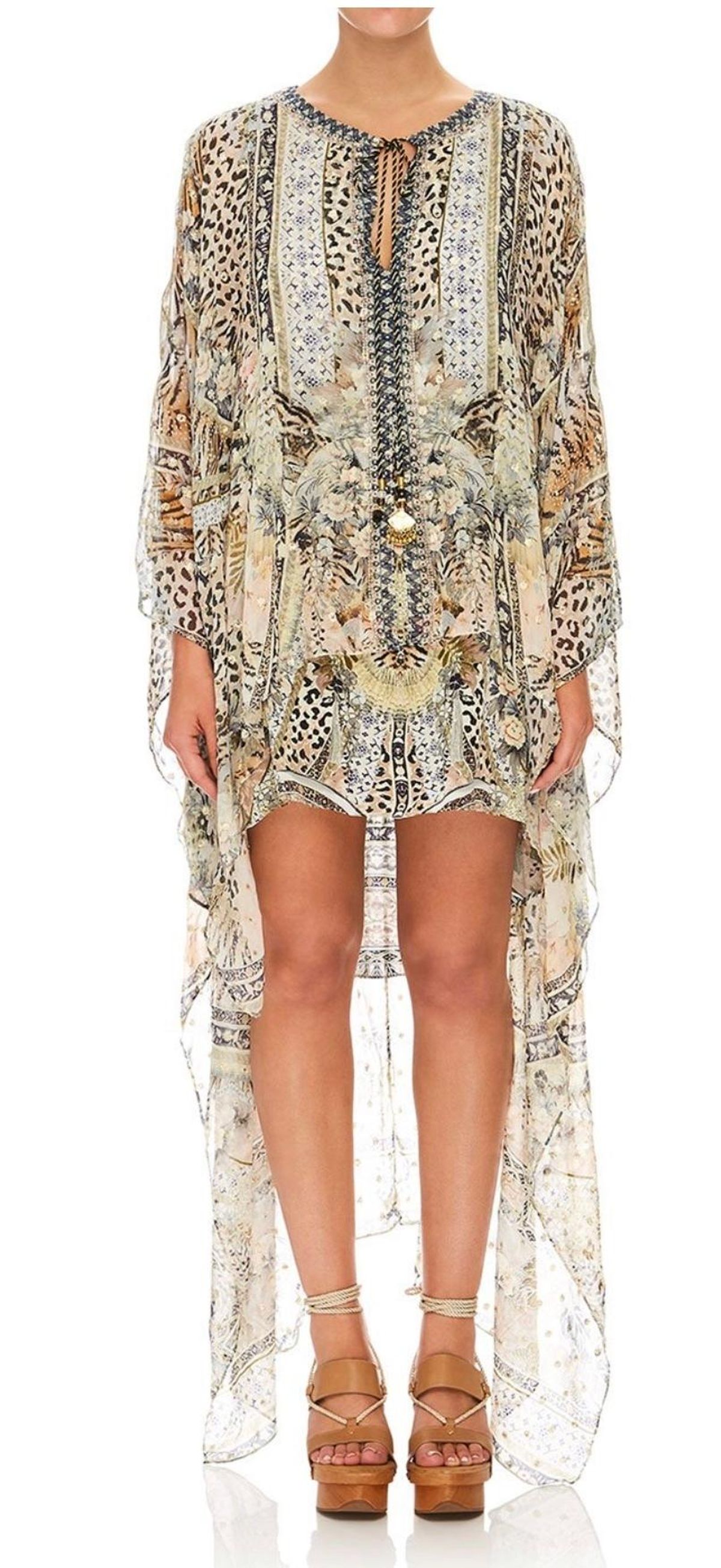 Camilla Moto Maiko Long Sheer Overlay Dress Print One Size - Image 3