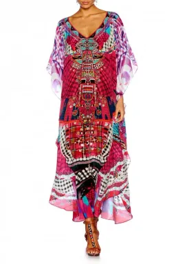 Camilla Discotheque Long V Neck Kaftan Print Size 16 for rent on The Volte - image 5