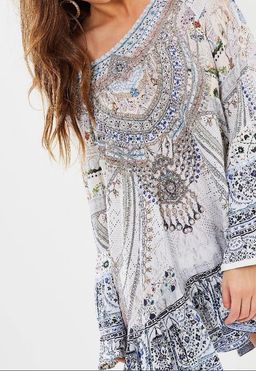 Camilla 'Breakfast with Sylvia' A line frill dress Size M for rent on The Volte - image 7