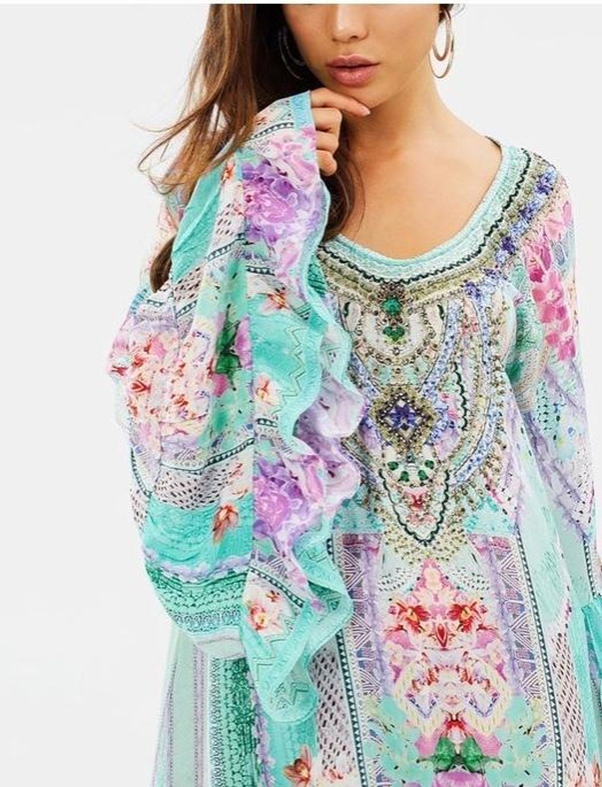 Camilla Garden State A Line Frill Mini Dress Size XL / AU 16 - Image 6