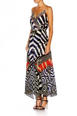 Camilla Louwalan Tales Strappy Wrap Dress Print Size 12 for rent on The Volte - image 4