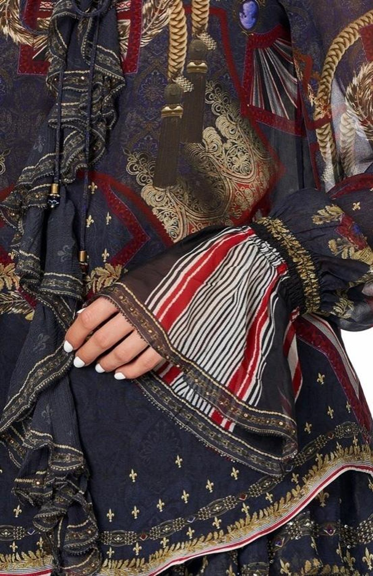 Camilla 'This Charming Woman' double frill skirt and lace up frill blouse Size 14 - Image 9