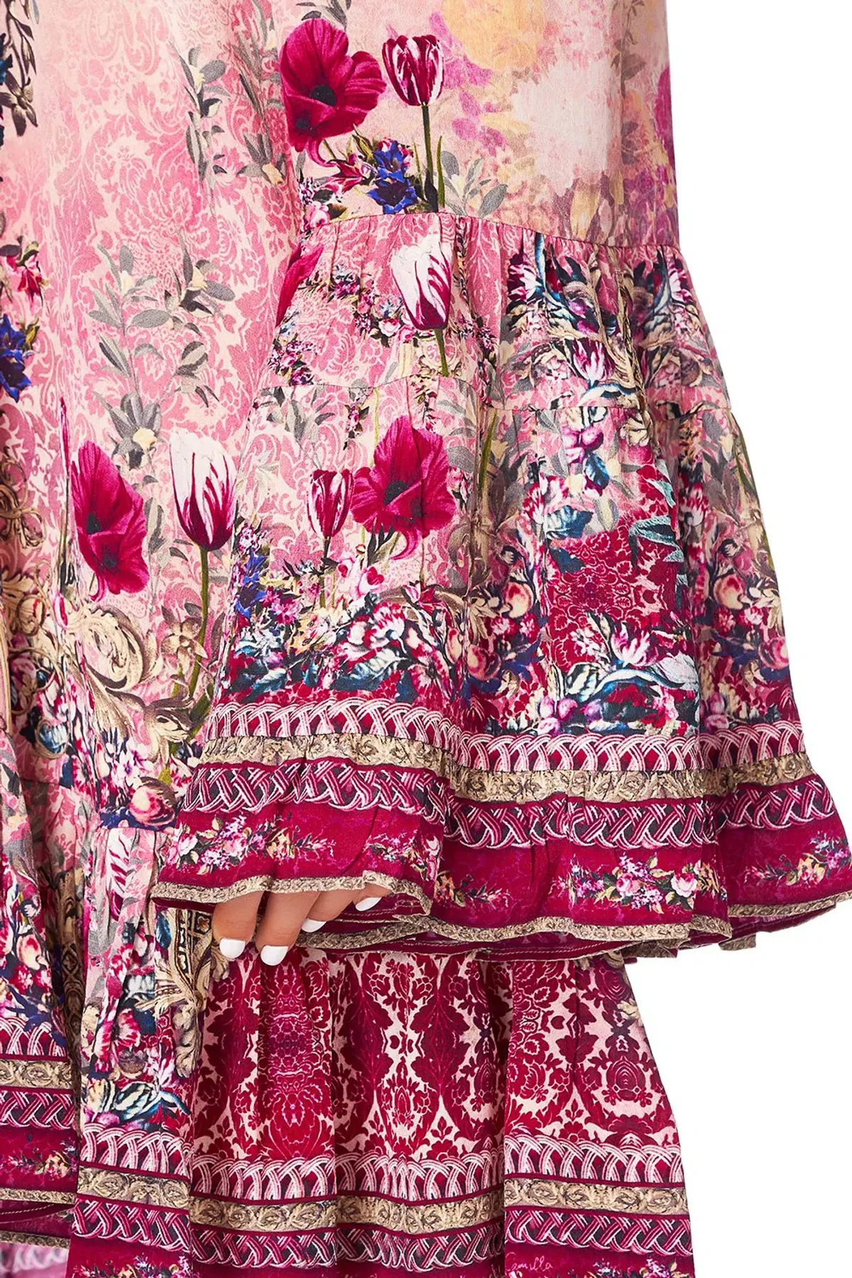 Camilla La Belle A Line Frill Mini Dress Print Size XL / AU 16 - Image 4