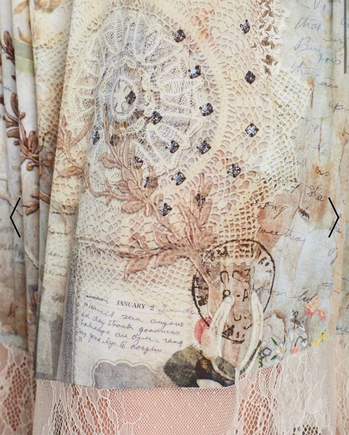 Camilla Letters from Hilda Lace Panel Dress Print Size 14 - Image 10