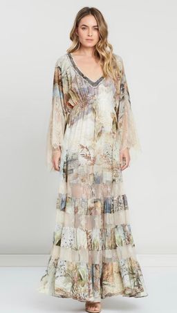 Camilla Letters from Hilda Lace Panel Dress Print Size 14 for rent on The Volte - image 1