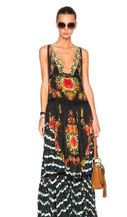 Camilla Lift the Veil V Neck Maxi Dress Print Size 14 for rent on The Volte - image 5