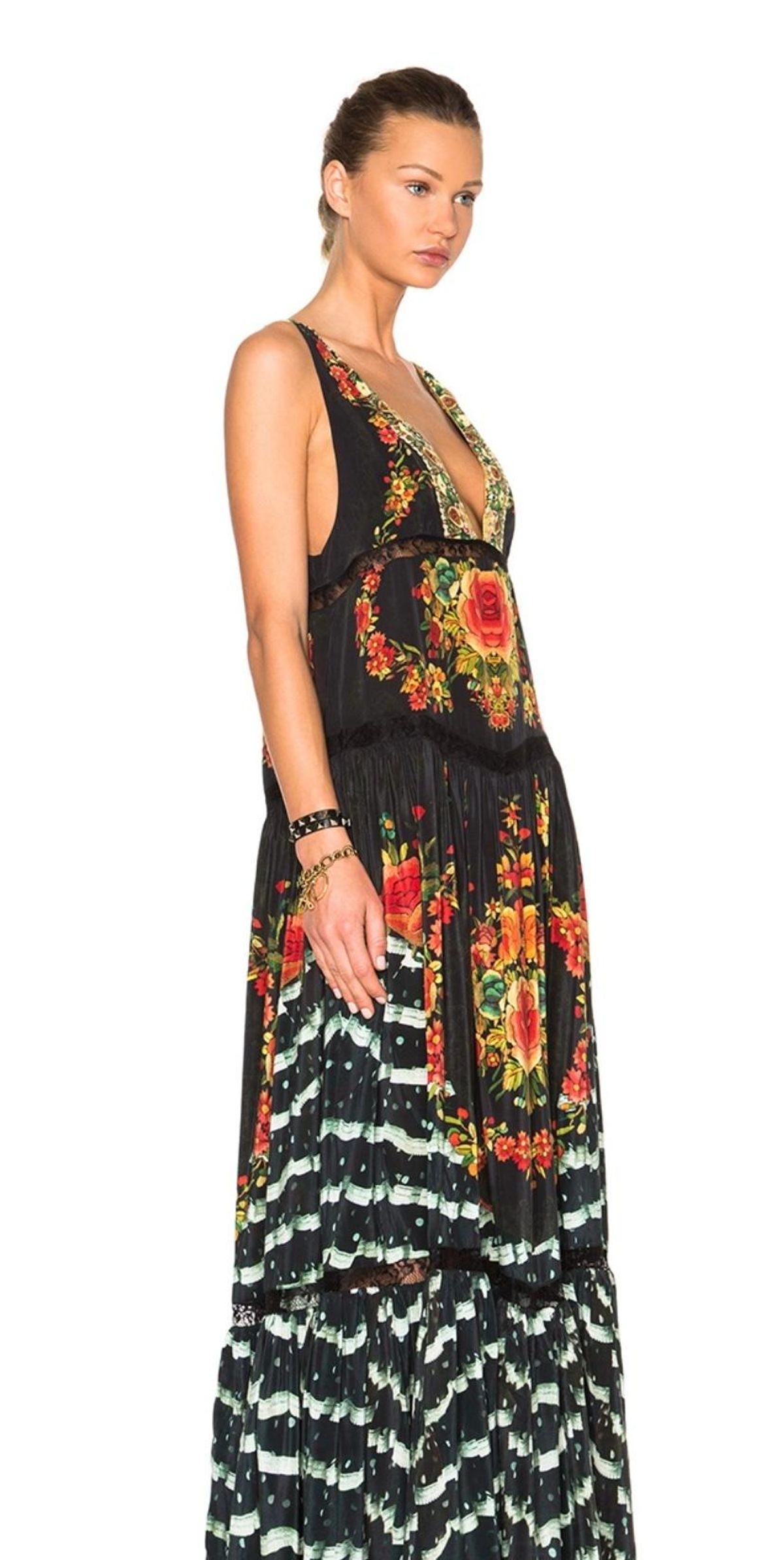 Camilla Lift the Veil V Neck Maxi Dress Print Size 14 - Image 4