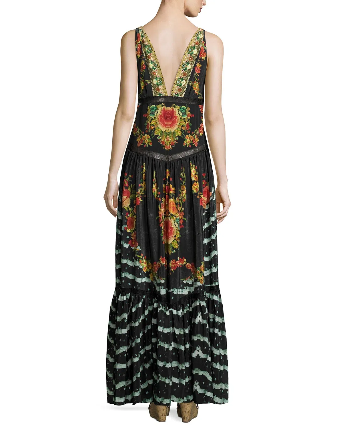 Camilla Lift the Veil V Neck Maxi Dress Print Size 14 - Image 2
