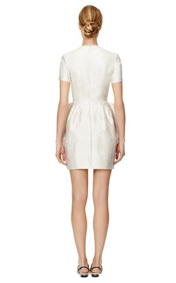 Ellery Swish Mini Dress Silver Size 12  for rent on The Volte - image 3