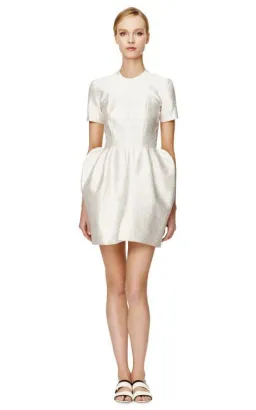Ellery Swish Mini Dress Silver Size 12  for rent on The Volte - image 2