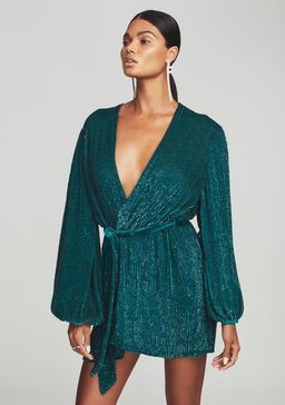 Retrofete Gabrielle Robe Dress Green Size 8 for rent on The Volte - image 3