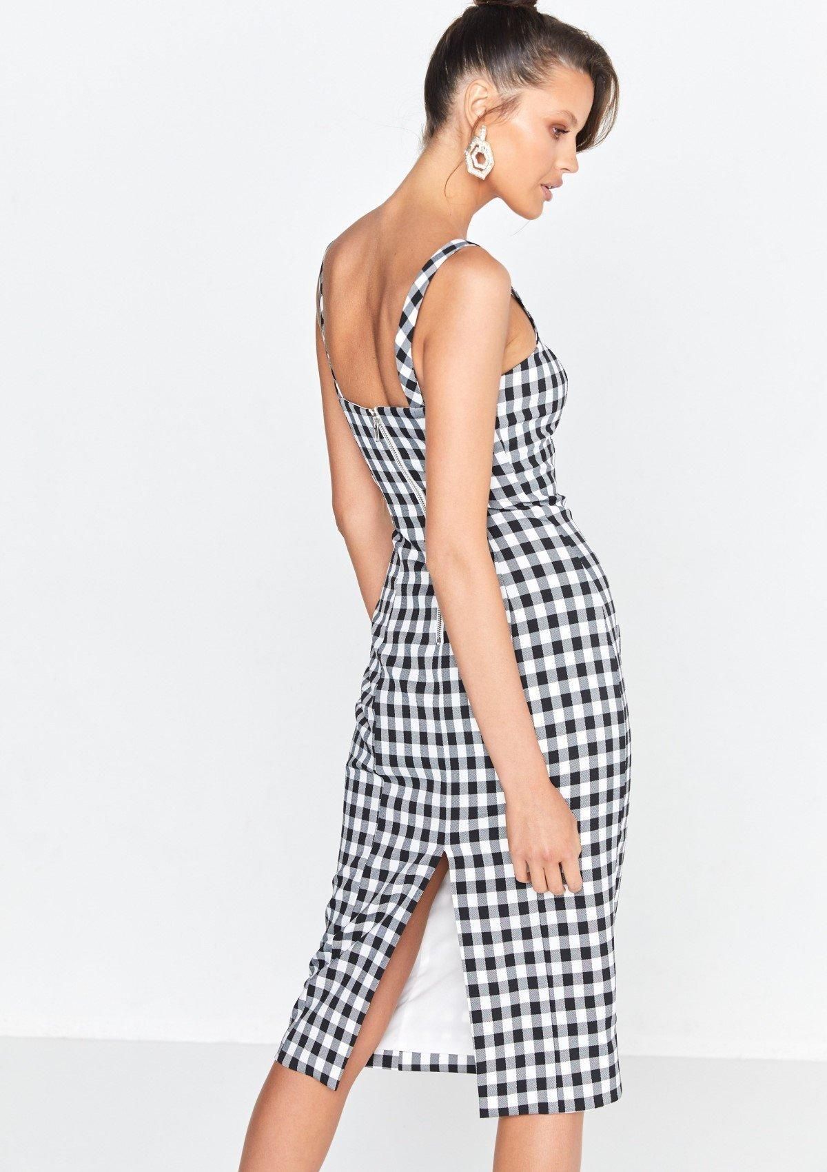 Mossman The Cross Check Dress Print Size 8 - Image 2