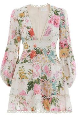 Zimmermann Heathers Flounce Short Dress Print Size 8 for rent on The Volte - image 4