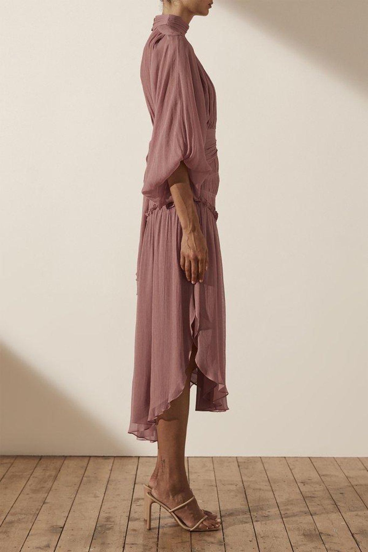 Shona Joy Olympia Midi Dress Pink Size 6 - Image 6