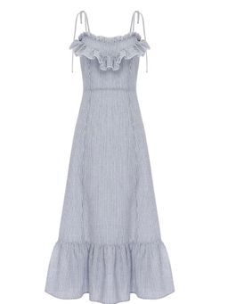 Alice McCall French Press Midi Dress Blue Size L (12/14) for rent on The Volte - image 5