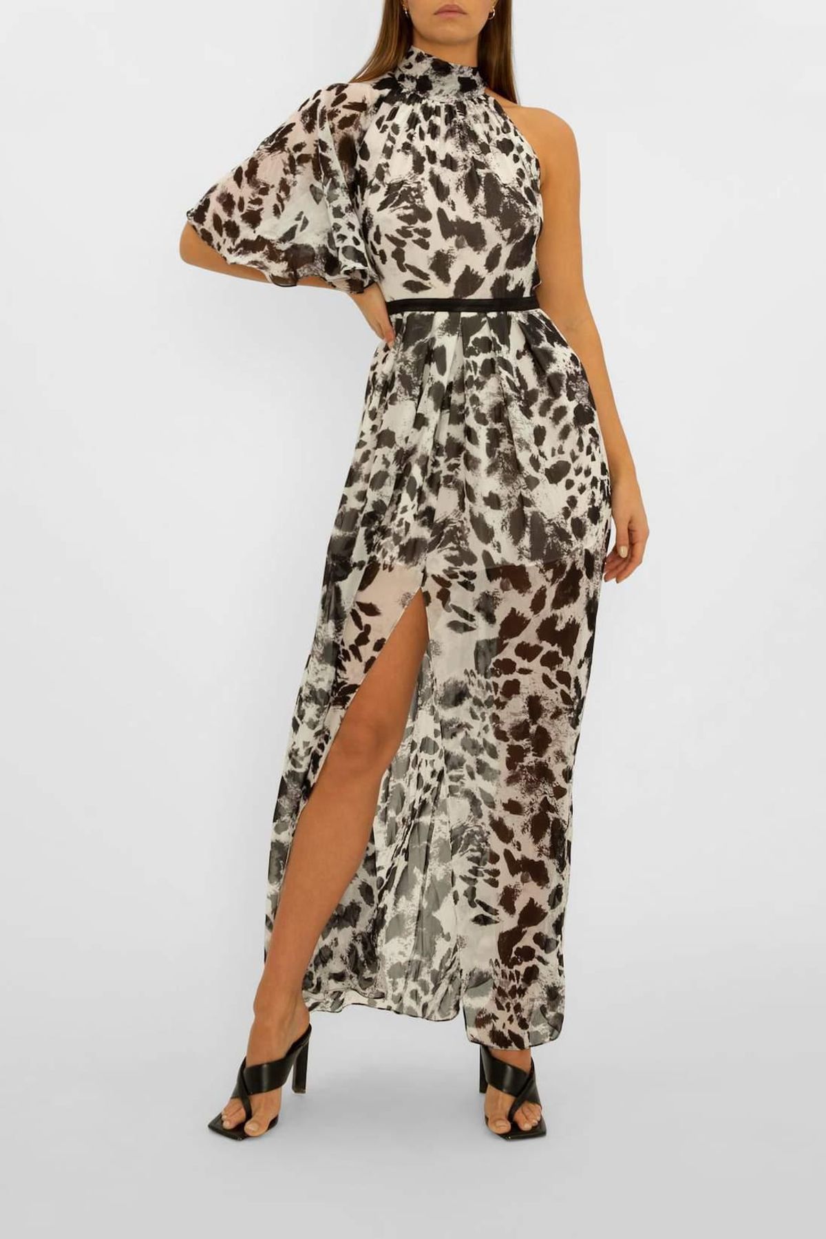 Carla Zampatti Garden Party Dress Print Size 6 - Image 1