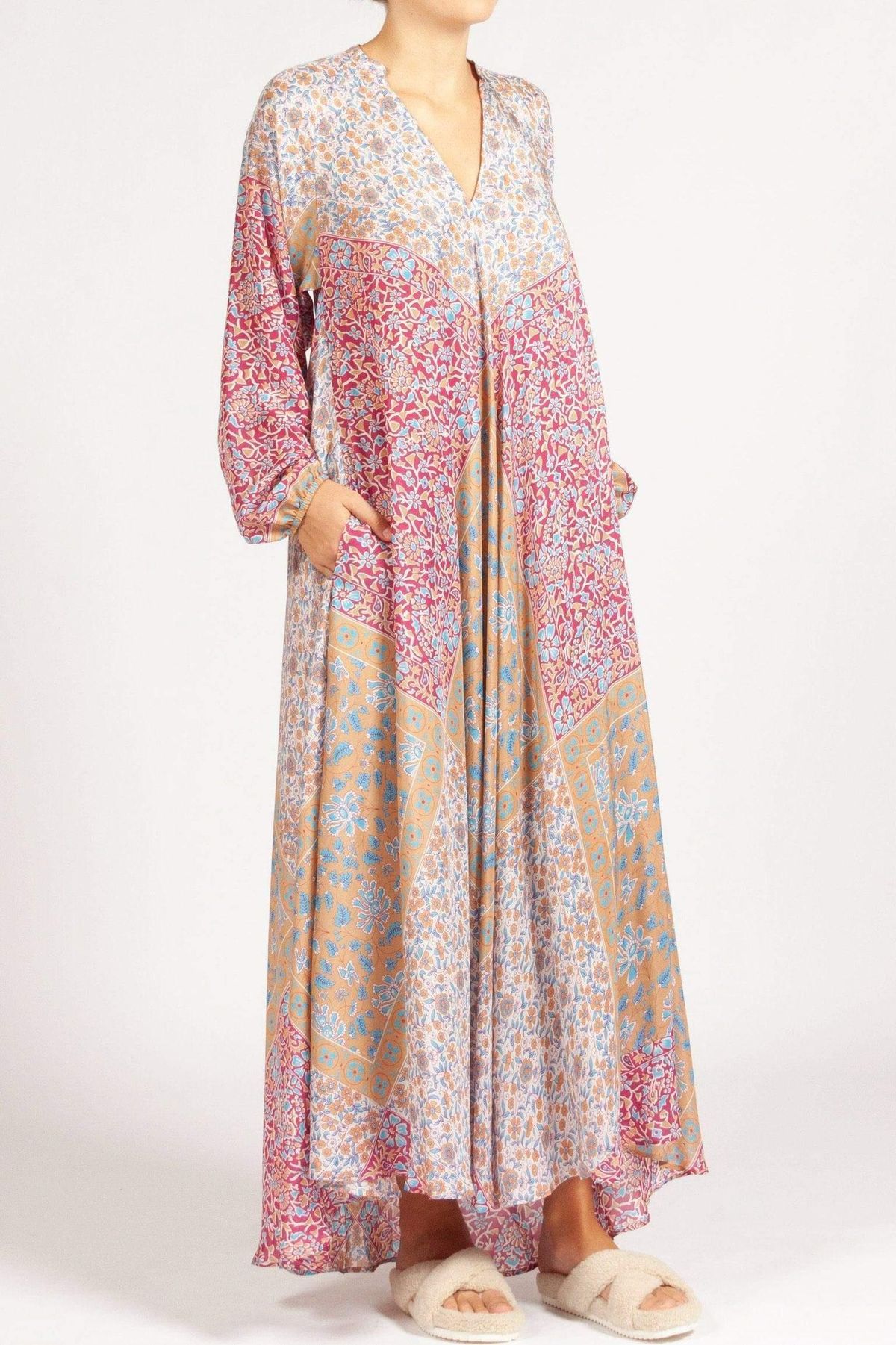 Flannel Equinox Maxi Dress Print Size 8 - Image 2