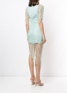 Alice McCall Peppermint Stardust Midi Dress Blue Size 8 for rent on The Volte - image 2