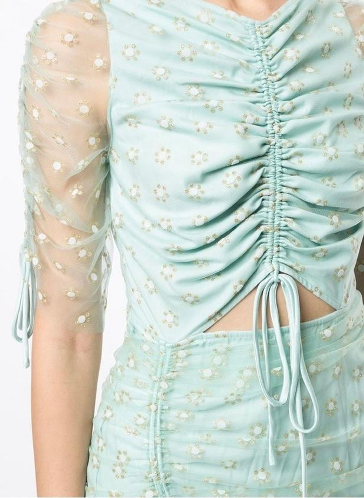 Alice McCall Peppermint Stardust Midi Dress Blue Size 8 - Image 3