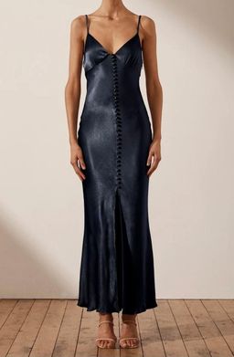 Shona Joy La Lune Bias Slip Dress Navy Size 14 for rent on The Volte - image 1